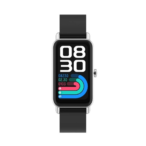 שעון כושר Smart VO2 + עם מד טמפרטורה בצבע שחור/כסף