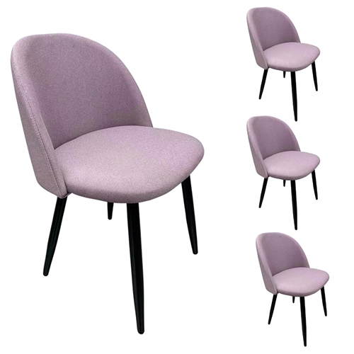 סט 4 כיסאות בריפוד בד לפינת אוכל טומי HOME DECOR