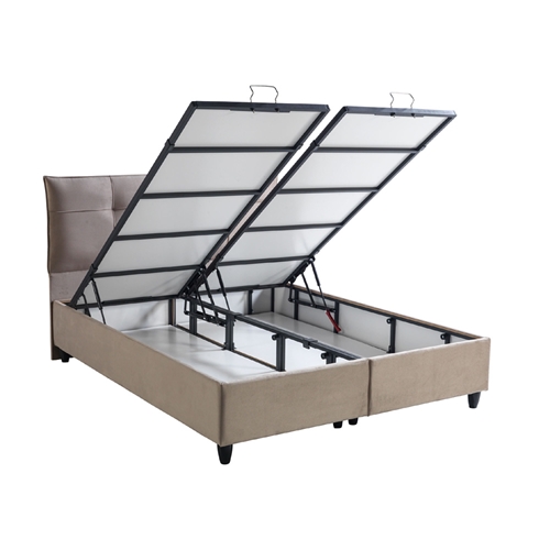 מיטה זוגית מרופדת בד עם ארגז מצעים עינת HOME DECOR