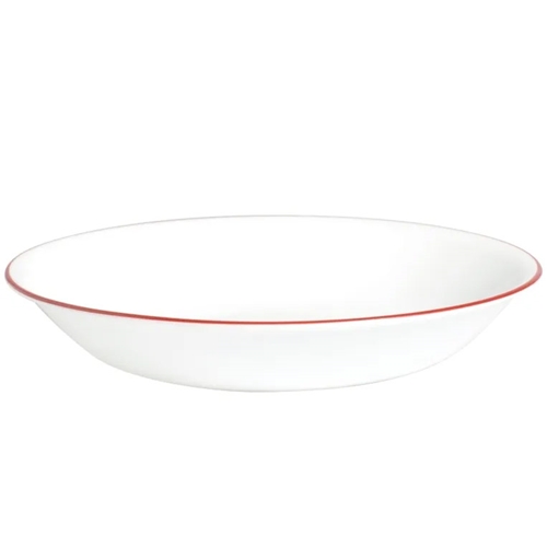 6 צלחות פסטה קורל פס אדום דגם Z29090 קורנינג