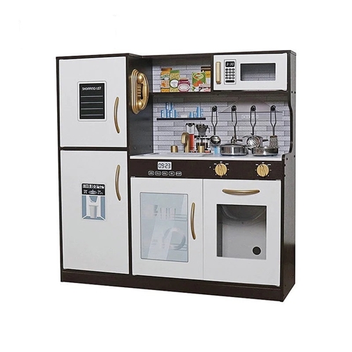 מטבח מעץ עם תאורה וצלילים לילדים דגם לוטם