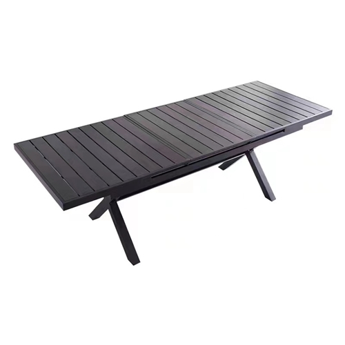 שולחן אלומיניום נפתח ל 2.2 מ' פראג+6 כיסאות PLAYA