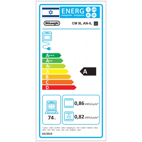 תנור בנוי 74 ליטר דגם CM9LAN-IL דלונגי DeLonghi