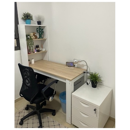 שולחן עבודה כולל מדפים דגם אביגיל