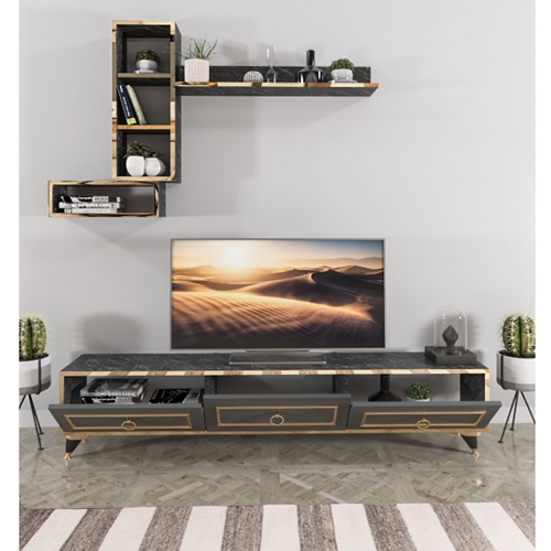 מזנון טלוויזיה עם מדפים עליונים מיראבל DOUBLE