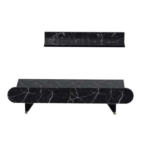 מזנון טלוויזיה כולל מדף עליון דגם דניאלה DOUBLE