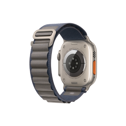 שעון אפל Blue Alpine Loop - large ultra 2 titanium