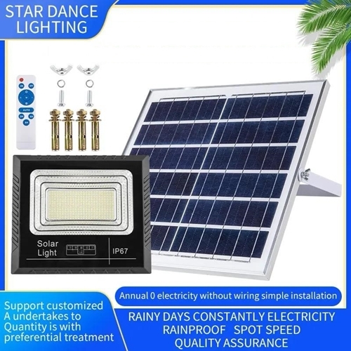 פנס קיר סולארי לד עם שלט רחוק