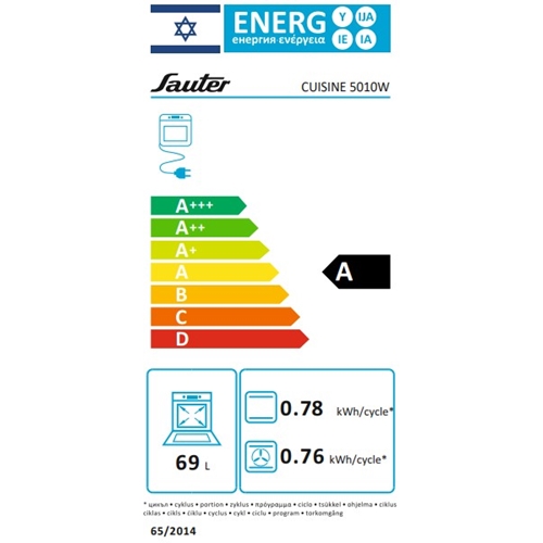 תנור בנוי 10 תכניות בישול דגם SAUTER CUISINE 5010W