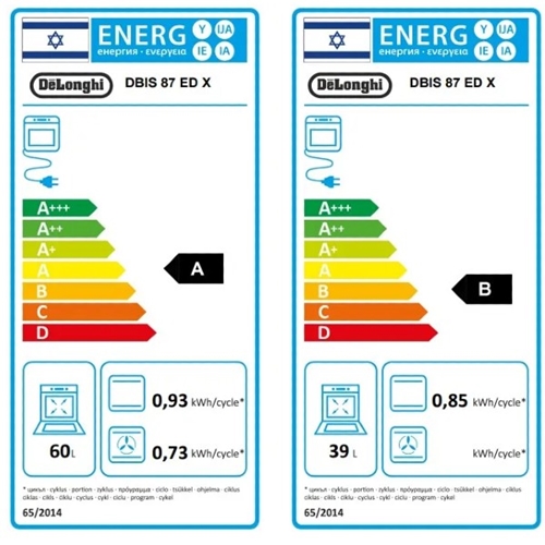 תנור בנוי דו תאי דלונגי 60 ס"מ DeLonghi DBIS87EDX