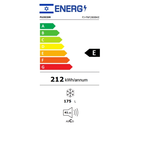 מקפיא 6 מגירות דגם FUJICOM FJ-FNF280BKE פוג'יקום