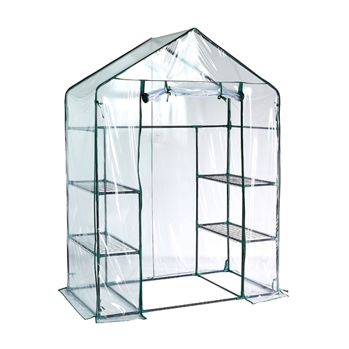 חממה ביתית 143X73 כוללת מדפים וכיסוי שקןף דגם 1607