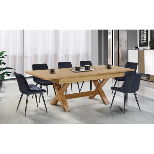 פינת אוכל נפתחת + 6 כיסאות ברוקלין קארין LEONARDO