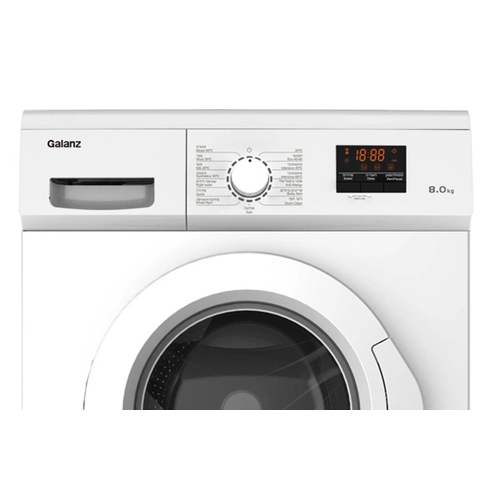 מכונת כביסה 8 ק"ג דגם GALANZ GL8-WMQ8W