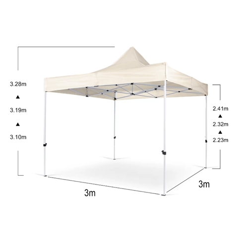 גזיבו מקצועי במידות 3*3 מטר פתיחה מהירה