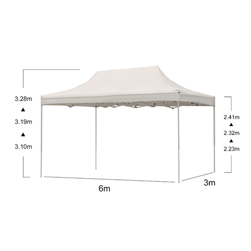 גזיבו מקצועי במידות 3*6 מטר פתיחה מהירה