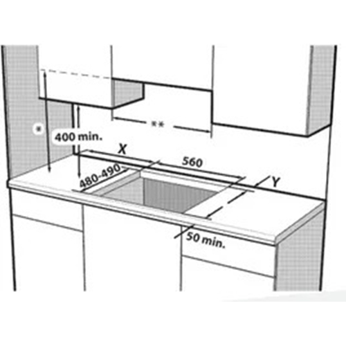 כיריים גז 75 ס"מ דגם Beko HILL75222S בקו שחור