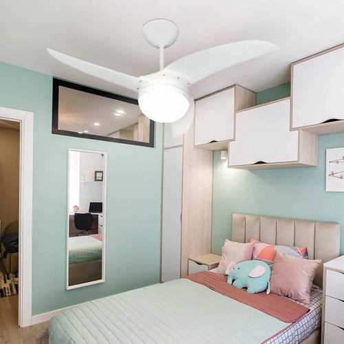 מאוורר תקרה עם שלט "SEMICOM BRAZIL 42 לבן