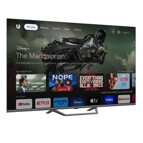 טלוויזיה "50 Google Tv 4K QLED דגם HAIER H50S80FUX