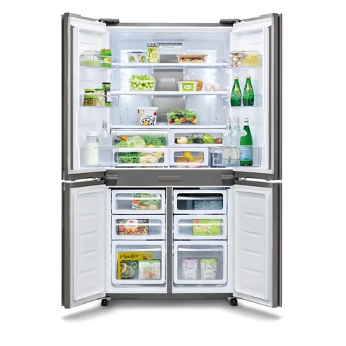 מקרר 4 דלתות 611 ליטר SHARP SJ-8942BG זכוכית בז'