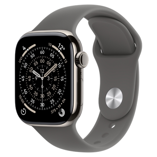 שעון Apple 11 Cell 42mm Titan + Grey band M/L
