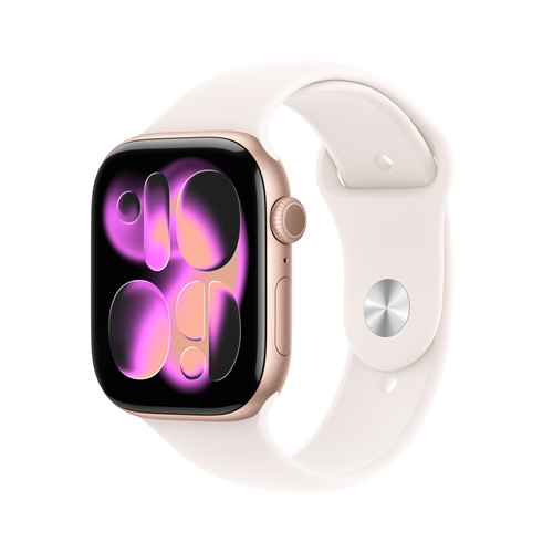 שעון Apple 11 Cell 46mm R.Gold + L.Blush Band S/M