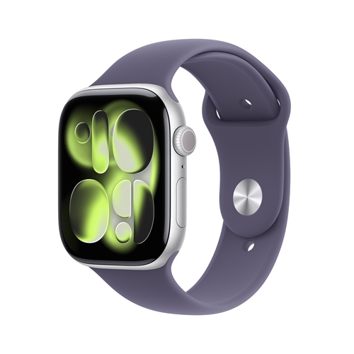 שעון Apple 11 Cell 46mm Silver + Purple Band M/L