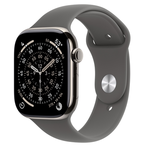 שעון Apple 11 Cell 46mm N.Titan + S.Grey Band S/M