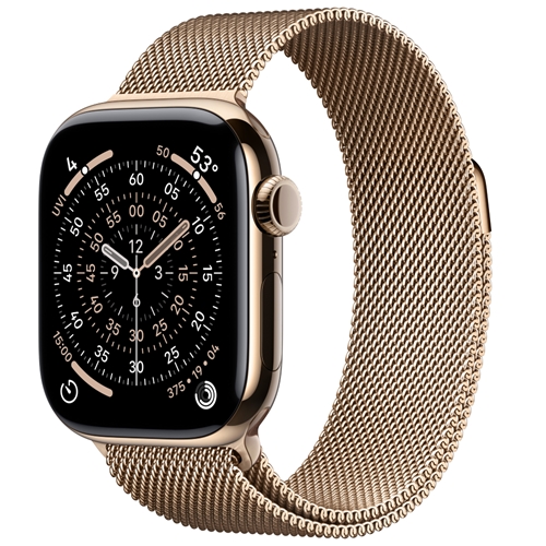 שעון Apple 11 Cell 46mm Gold.Titan + Go.M.Loop M/L