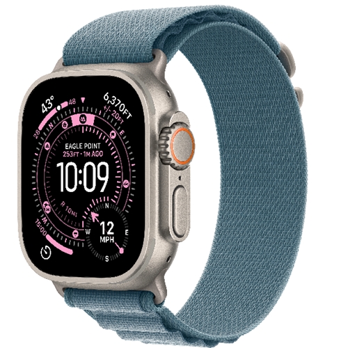שעון Apple Ultra 3 Cell 49mm N.Titan + Blue Loop/S