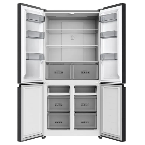 מקרר 4 דלתות 600 ליטר TCL C780CDBN נירוסטה מושחרת