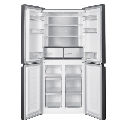 מקרר 4 דלתות 466 ליטר דגם TCL P599CDN נירוסטה