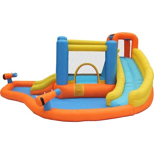 פארק מים מתנפח דגם NT-063107 עם מגלשה וקפיצה