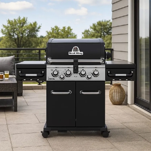 גריל גז 5 מבערים כולל כירת צד BROIL KING RIGAL 590