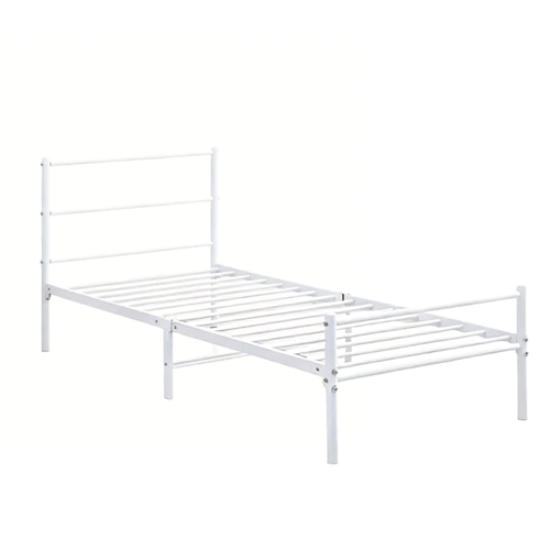 מיטת יחיד ממתכת 90/190 ס"מ לבן נויה Tudo Design
