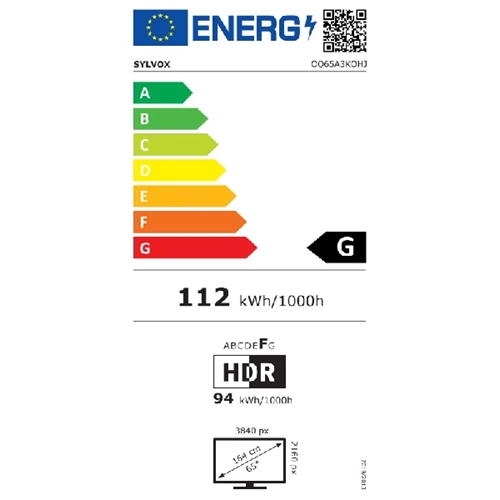 טלוויזיית חוץ "65 SYLVOX Cinema Pro Helio QLED