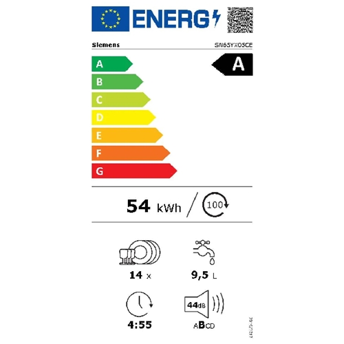 מדיח כלים רחב 60 ס"מ אינטגרלי מלא SiemenSN65YX05CE