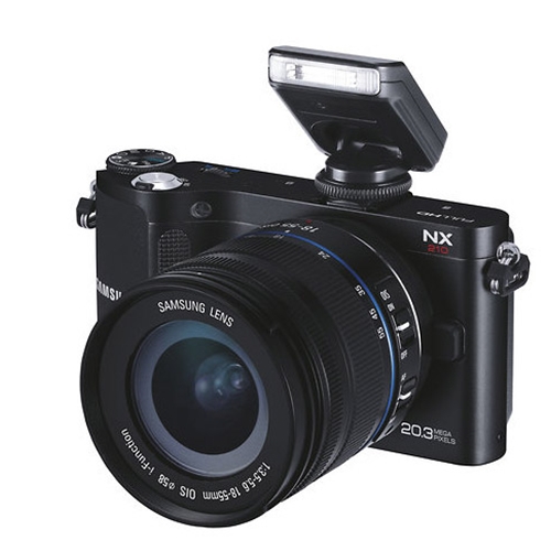 מצלמה מקצועית (ללא מראה) SMASUNG דגם NX210