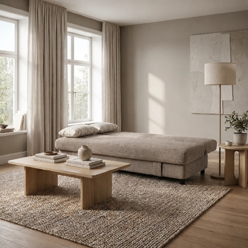 ספה מעוצבת נפתחת למיטה רחבה דגם אואזיס HOME DECOR