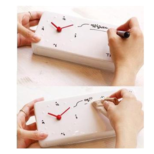 שעון מעורר עם לוח מחיק לכתיבת הודעות