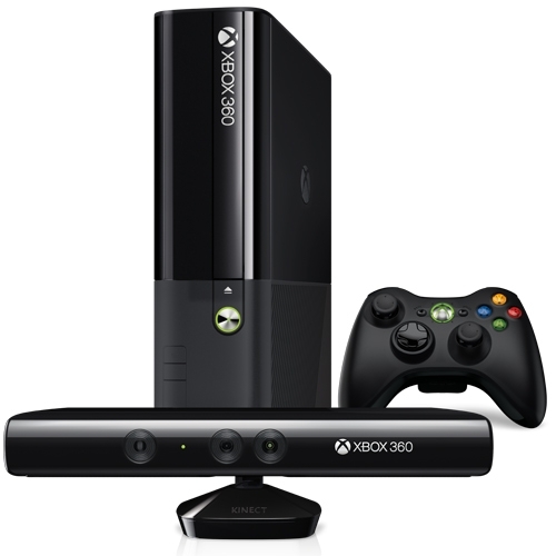 קונסולת XBOX 360 חישן Kinect שני משחקים מתנה 4GB