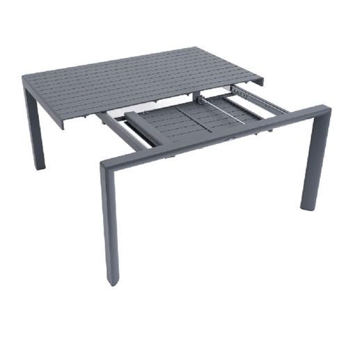 שולחן מאלומיניום בריסל מתארך עד 149 ס"מ פסים אפור