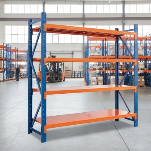 סט 4 מדפים כתום/כחול בעומס 200 ק"ג למדף