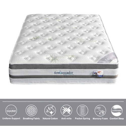 מזרן מפואר בגובה 30 ס"מ עם שכבת ויסקו עבה במיוחד