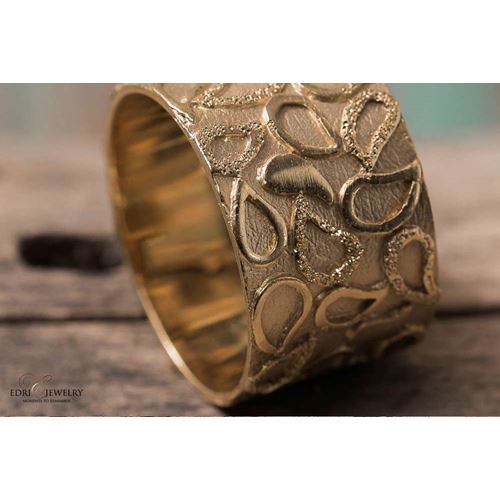 טבעת זהב טהור 14K מדגם Rosado