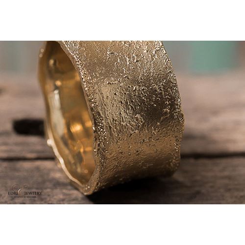 טבעת זהב טהור 14K מדגם Birch