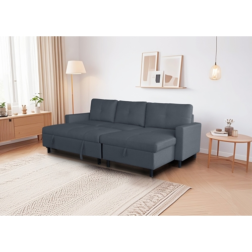 סלון פינתי נפתח למיטה זוגית דגם זולה LEONARDO