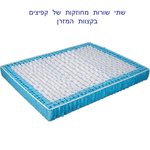 מזרן קפיצים מבודדים+בד במבוק אוורירי ולטקס SPA