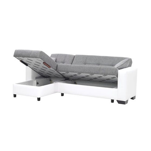 סלון פינתי שזלונג בד נפתח למיטה LEONARDO