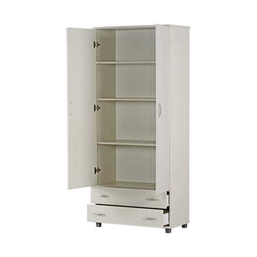 ארון שתי דלתות + שתי מגירות חיצוניות